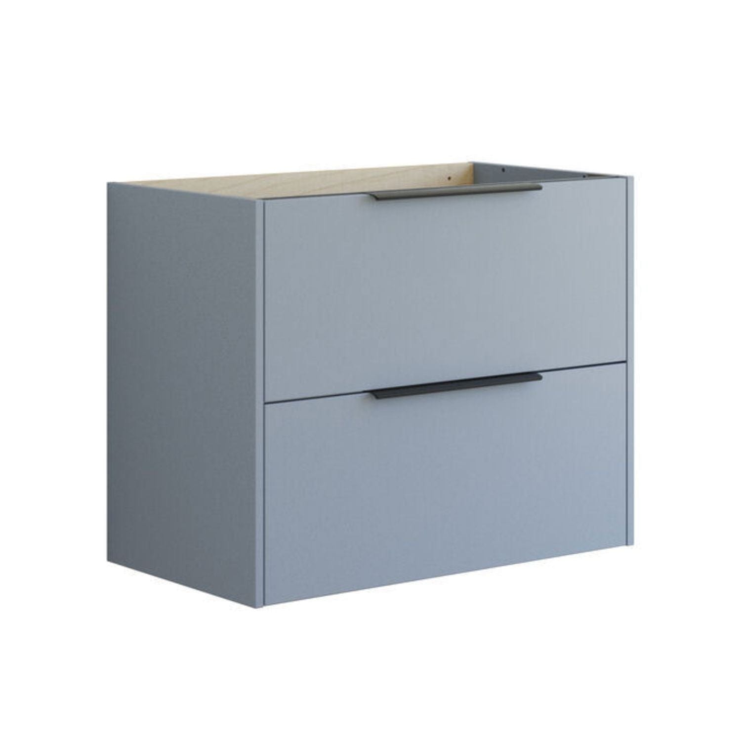 Dansani Mido+ Classic Glatt Servantskap 2 Skuff Lyseblå matt / 80cm Dansani Servantskap DA-N28-1016