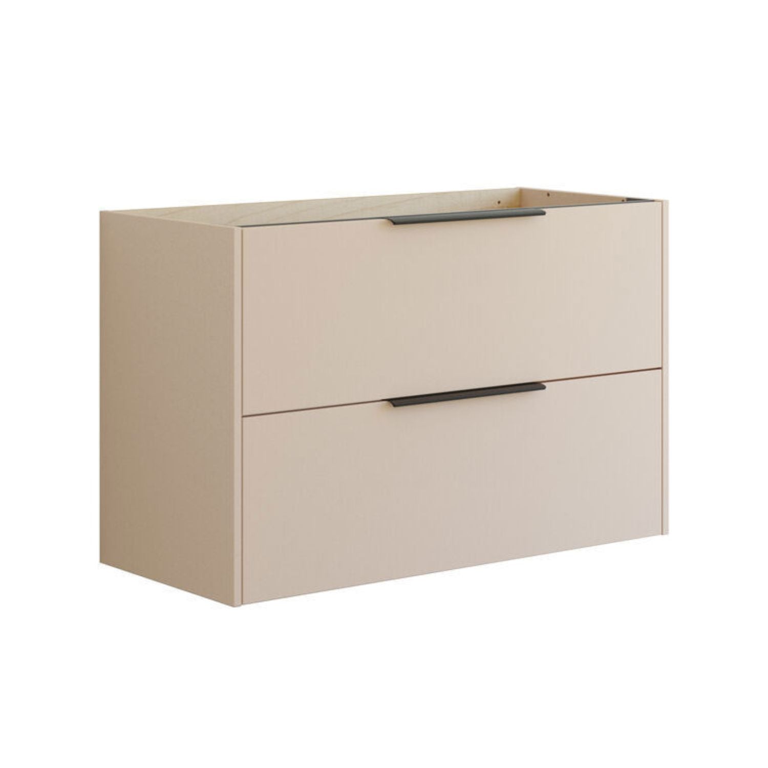 Dansani Mido+ Classic Glatt Servantskap 2 Skuff Sand matt / 100cm Dansani Servantskap DA-N29-1034