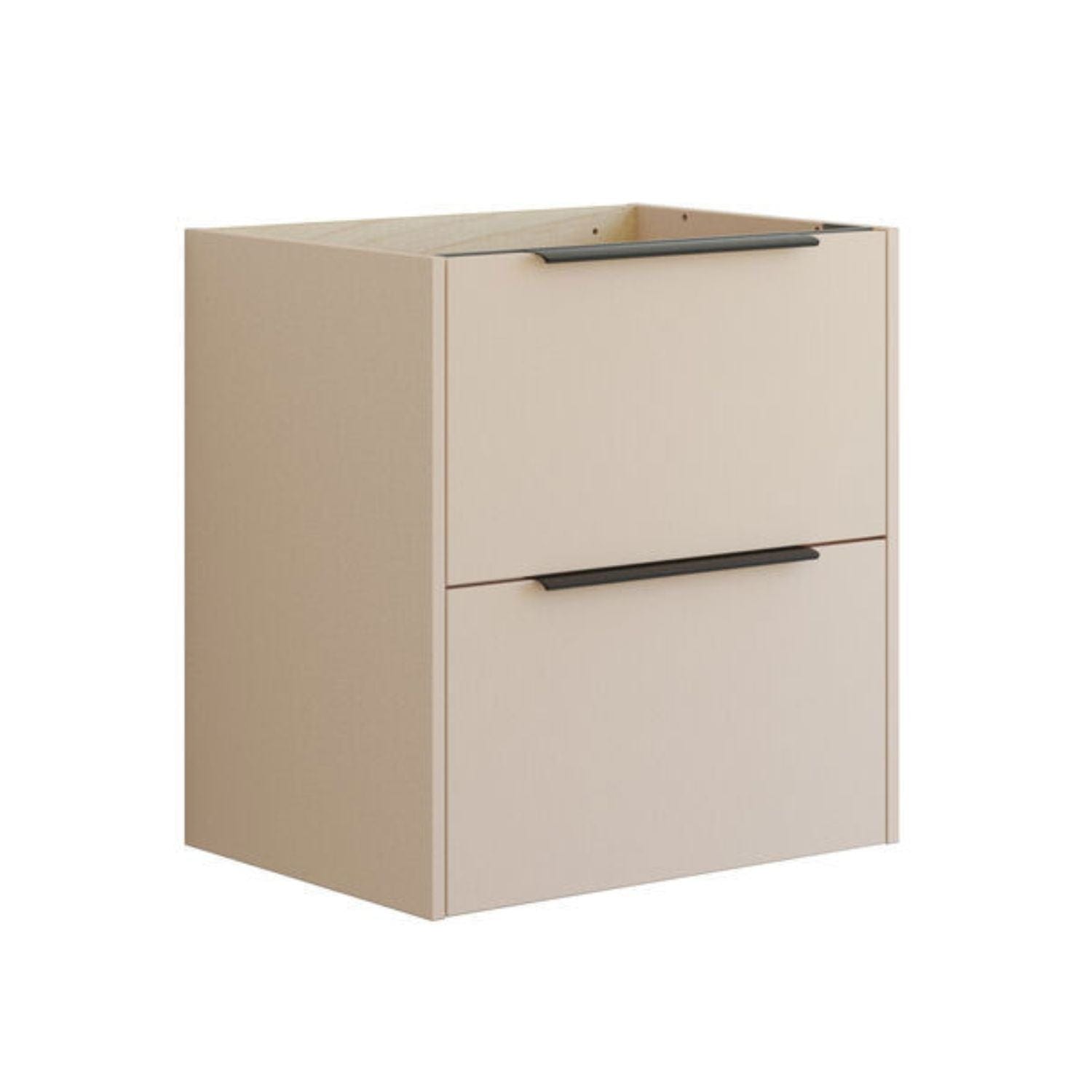 Dansani Mido+ Classic Glatt Servantskap 2 Skuff Sand matt / 60cm Dansani Servantskap DA-N27-1034