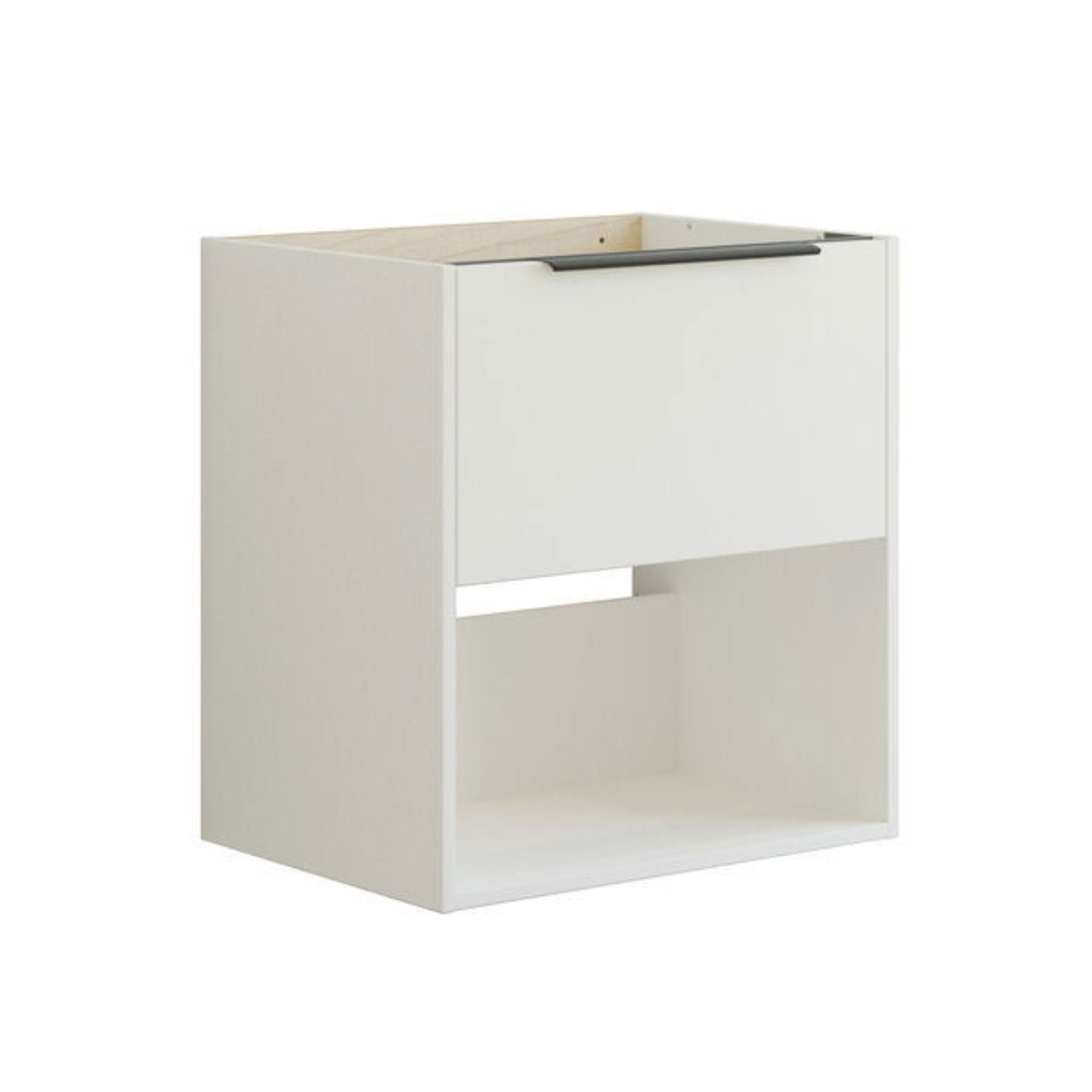 Dansani Mido+ Classic Glatt Servantskap Med skuff og åpent rom Hvit matt / 60cm Dansani Servantskap DA-N24-1010