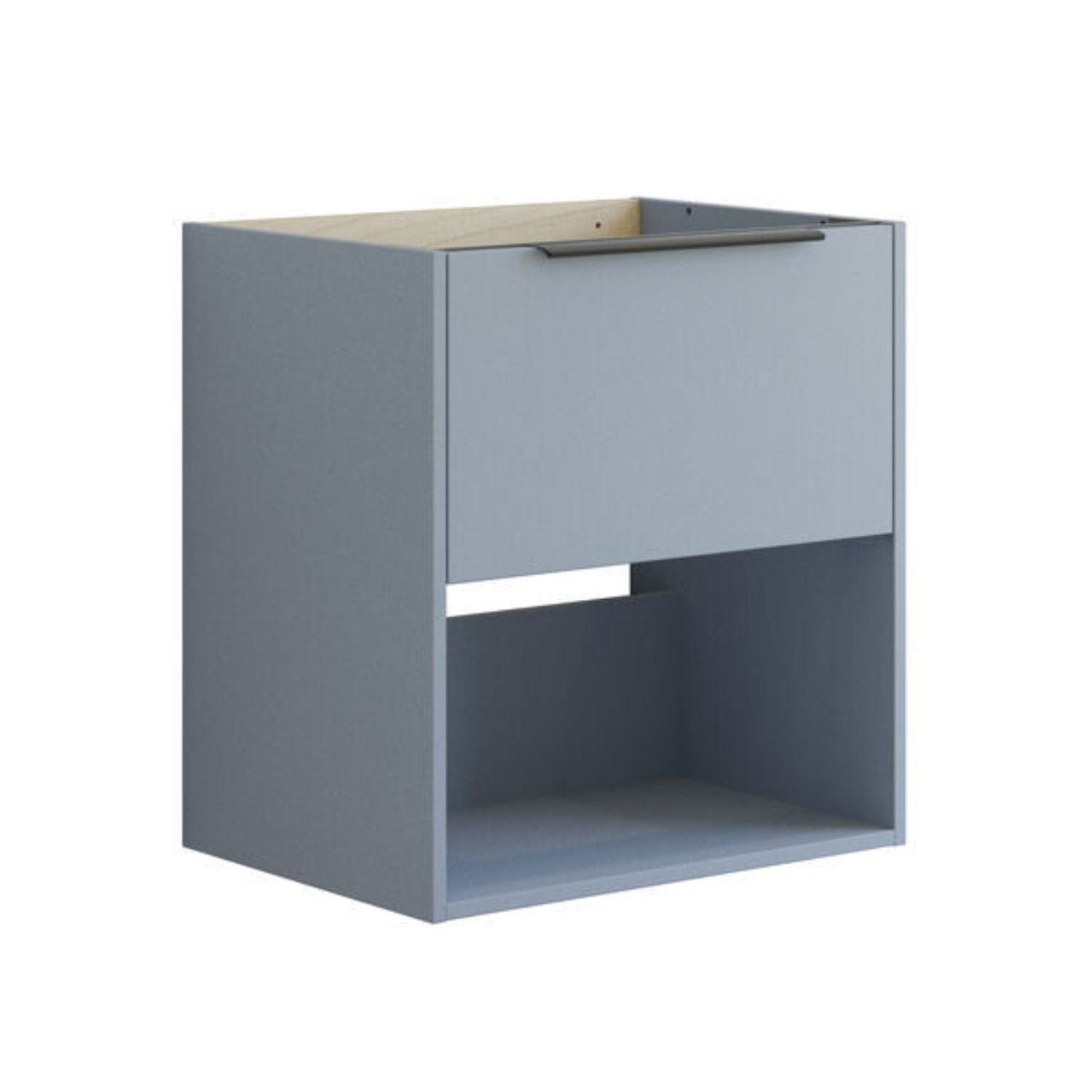 Dansani Mido+ Classic Glatt Servantskap Med skuff og åpent rom Lyseblå matt / 60cm Dansani Servantskap DA-N24-1016