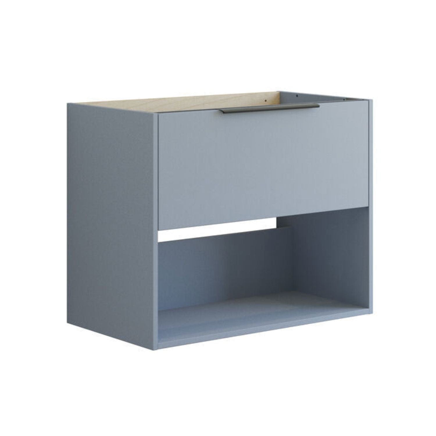 Dansani Mido+ Classic Glatt Servantskap Med skuff og åpent rom Lyseblå matt / 80cm Dansani Servantskap DA-N25-1016