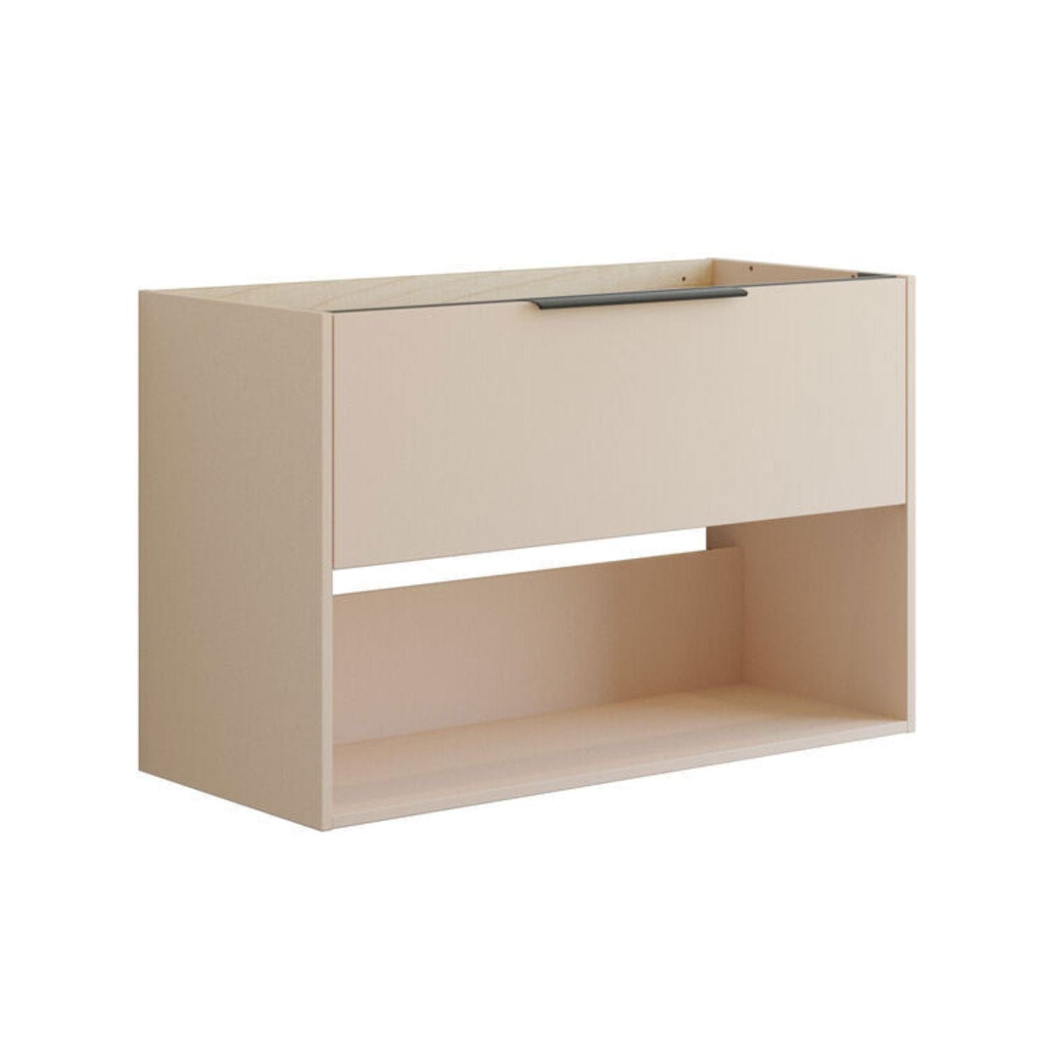 Dansani Mido+ Classic Glatt Servantskap Med skuff og åpent rom Sand matt / 100cm Dansani Servantskap DA-N26-1034