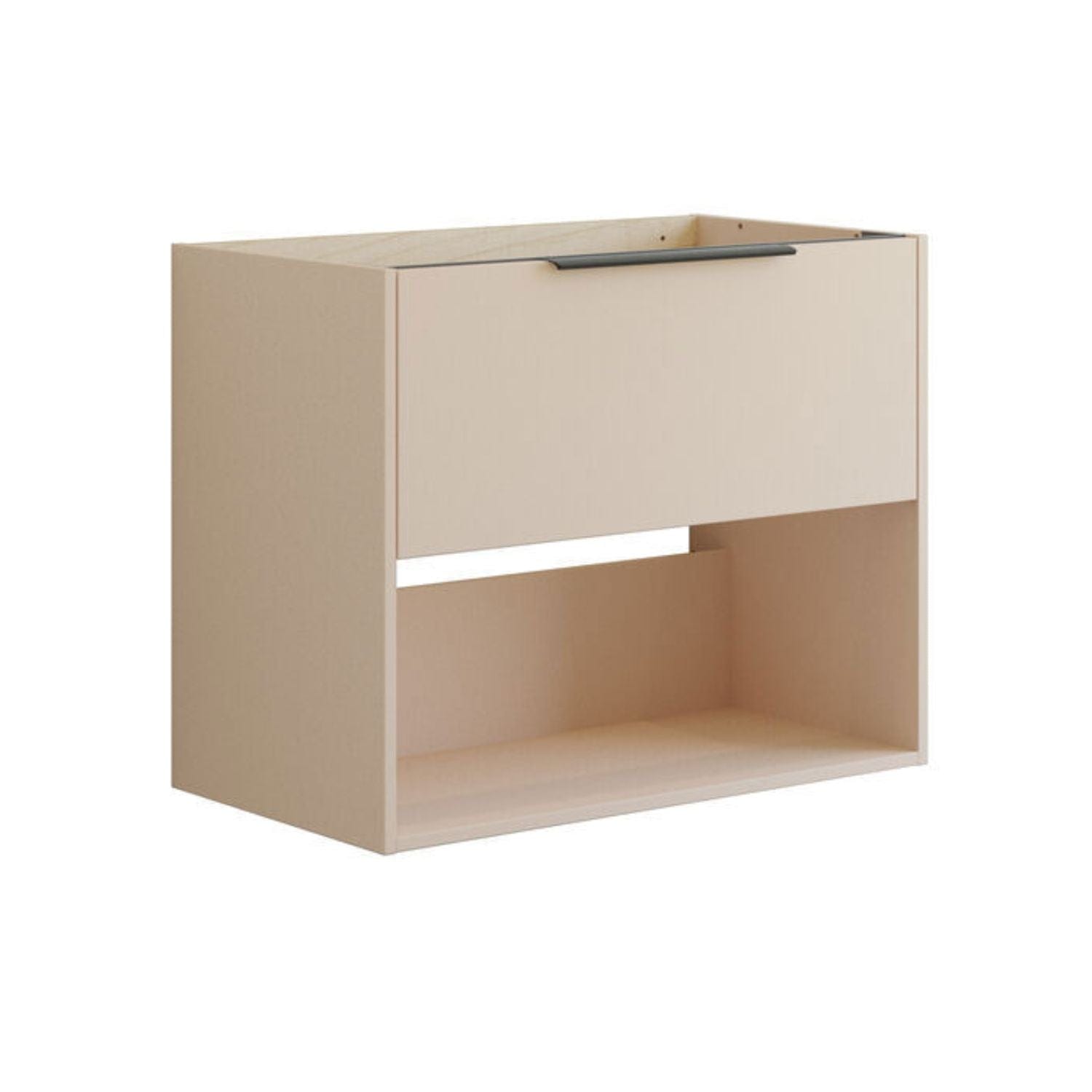 Dansani Mido+ Classic Glatt Servantskap Med skuff og åpent rom Sand matt / 80cm Dansani Servantskap DA-N25-1034