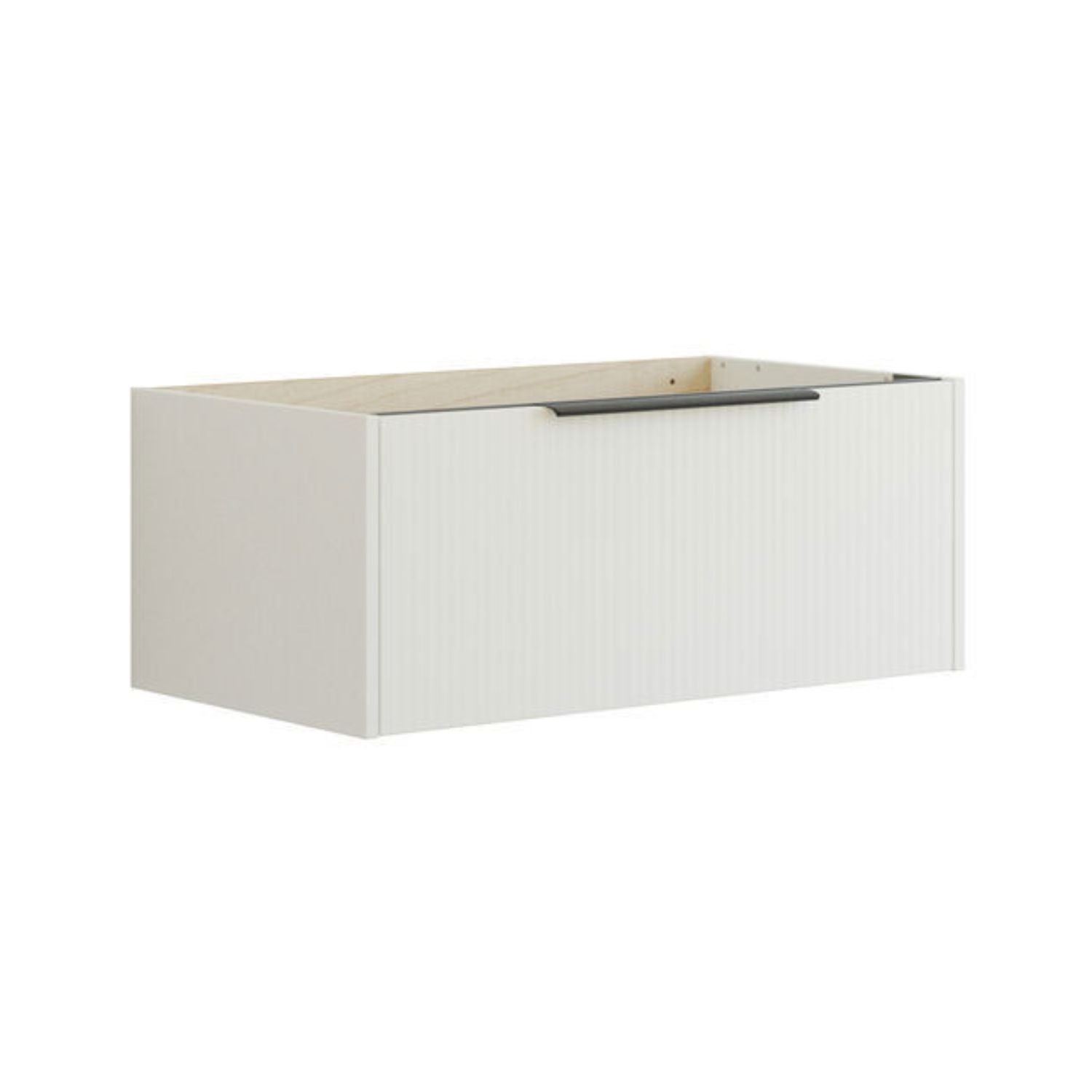 Dansani Mido+ Classic Stripet Servantskap 1 Skuff Hvit matt / 80cm Dansani Servantskap DA-N22-N010