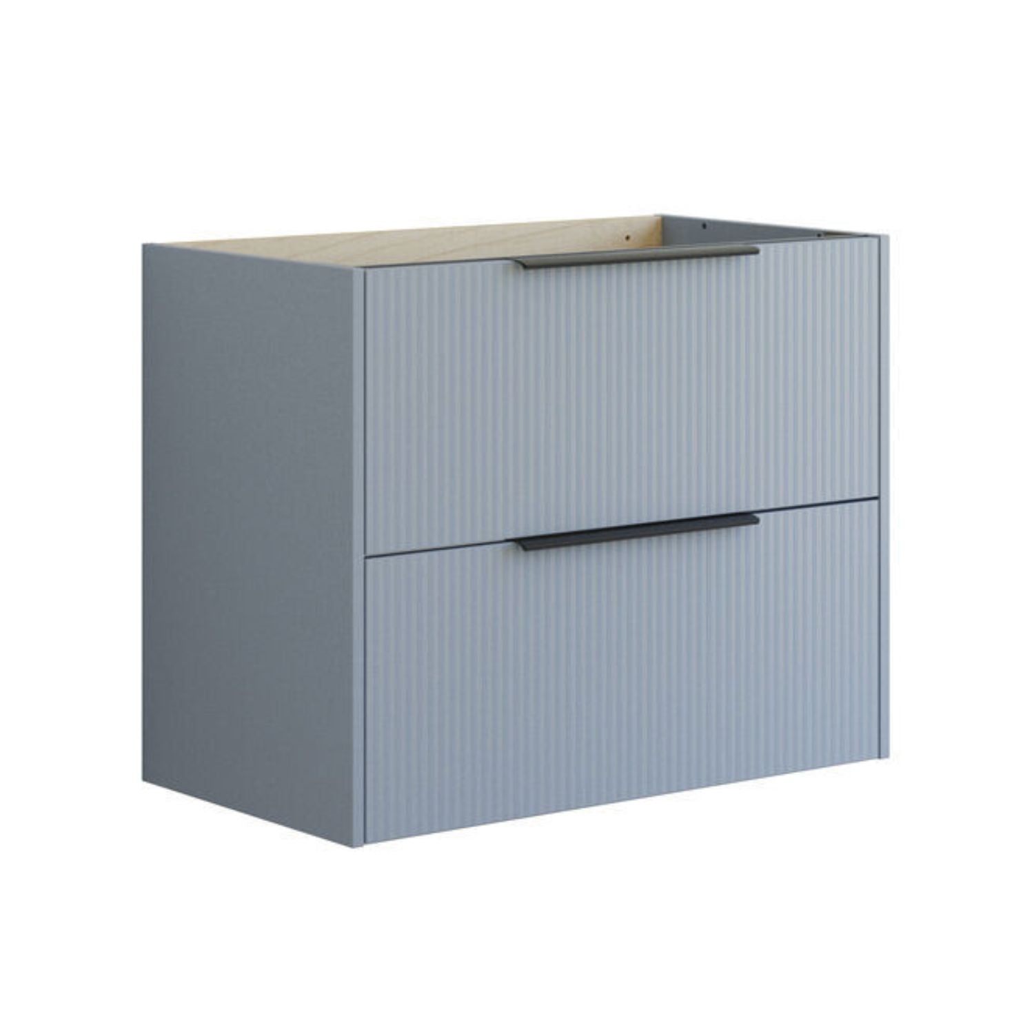 Dansani Mido+ Classic Stripet Servantskap 2 Skuff Lyseblå matt / 80cm Dansani Servantskap DA-N28-N016