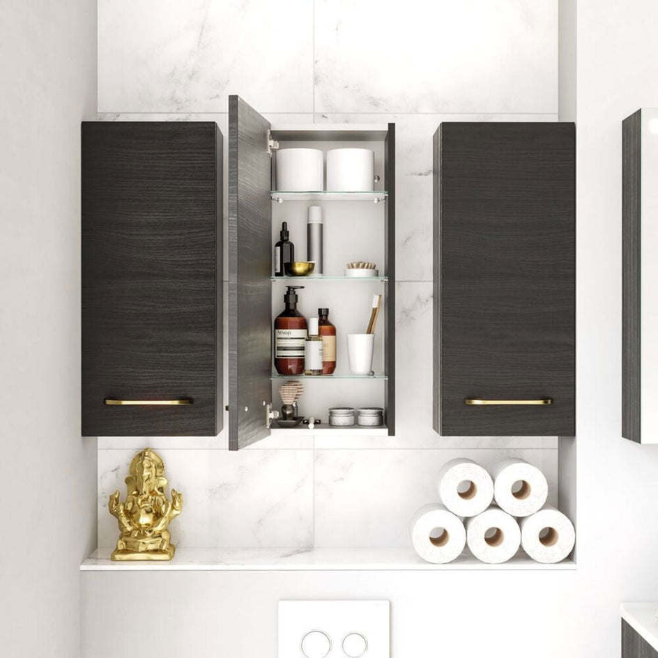 Dansani Mido+ Glatt Overskap 1 dør B30xH70xD19cm Dansani Sideskap bad