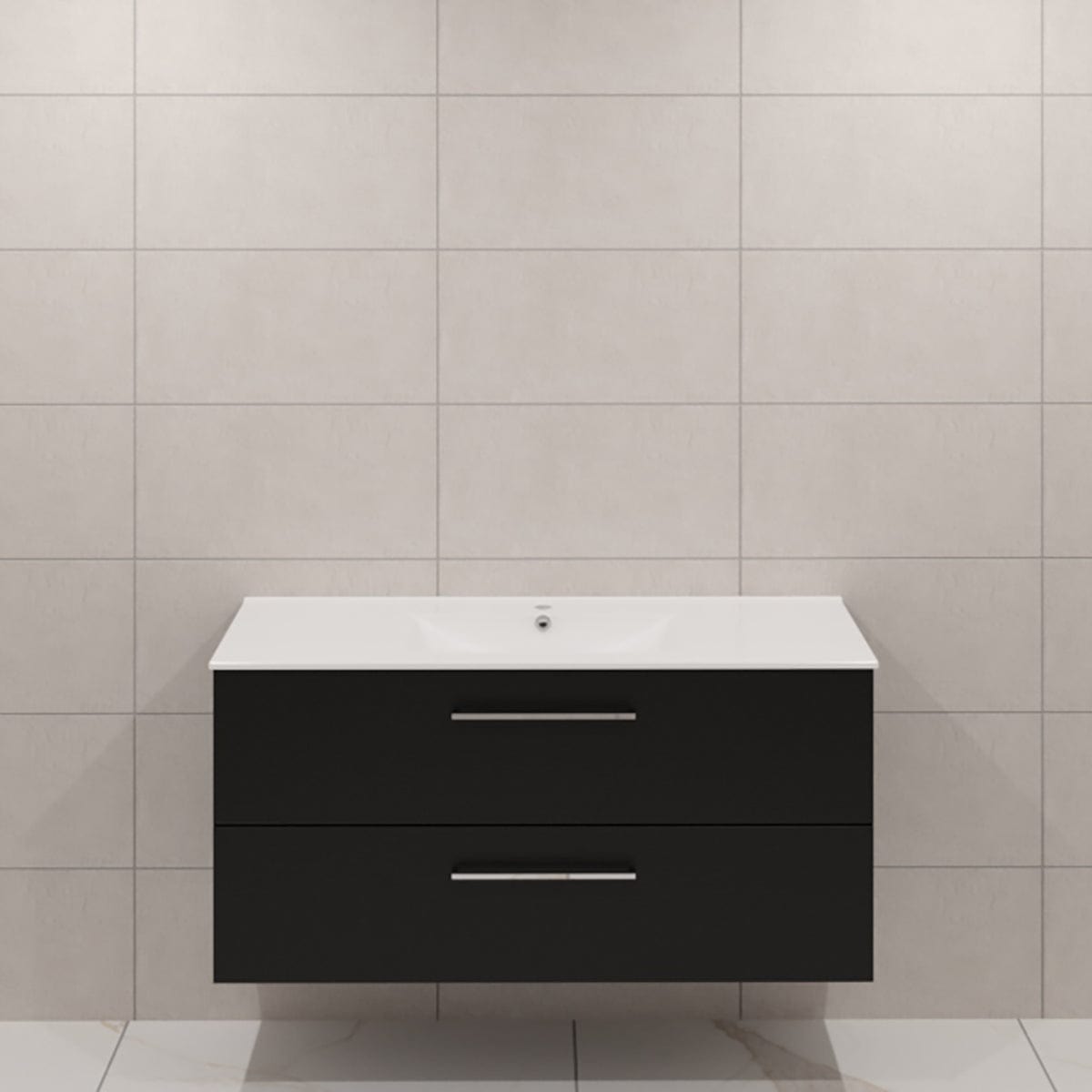 Dansani Mido+ Møbelpakke Servantskap med servant Svart struktur / 100cm / Ingen Dansani Møbelpakke bad DA-MMA-2529