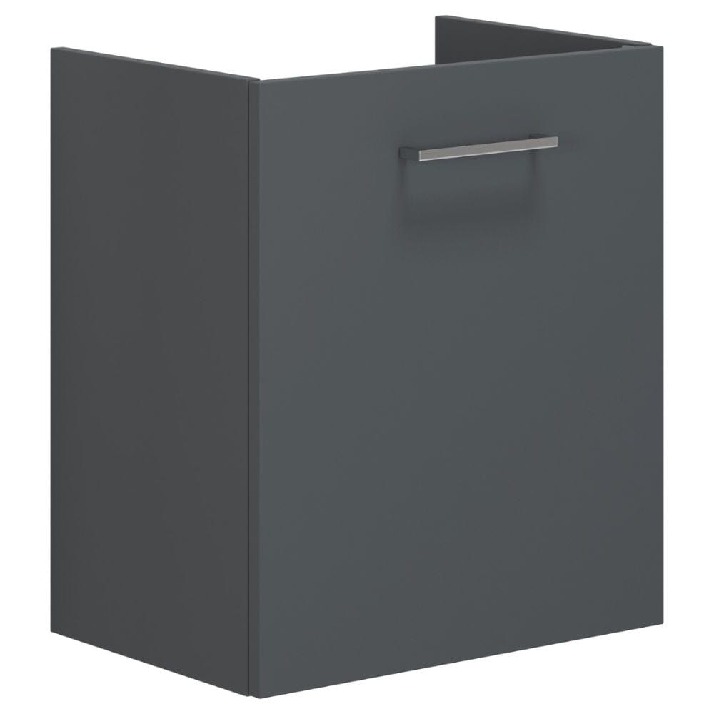 Dansani Mido+ Slim Servantskap 1 dør B50xD35cm uten servant Grå matt / 50cm / Høyre Dansani Servantskap DA-P01-1103