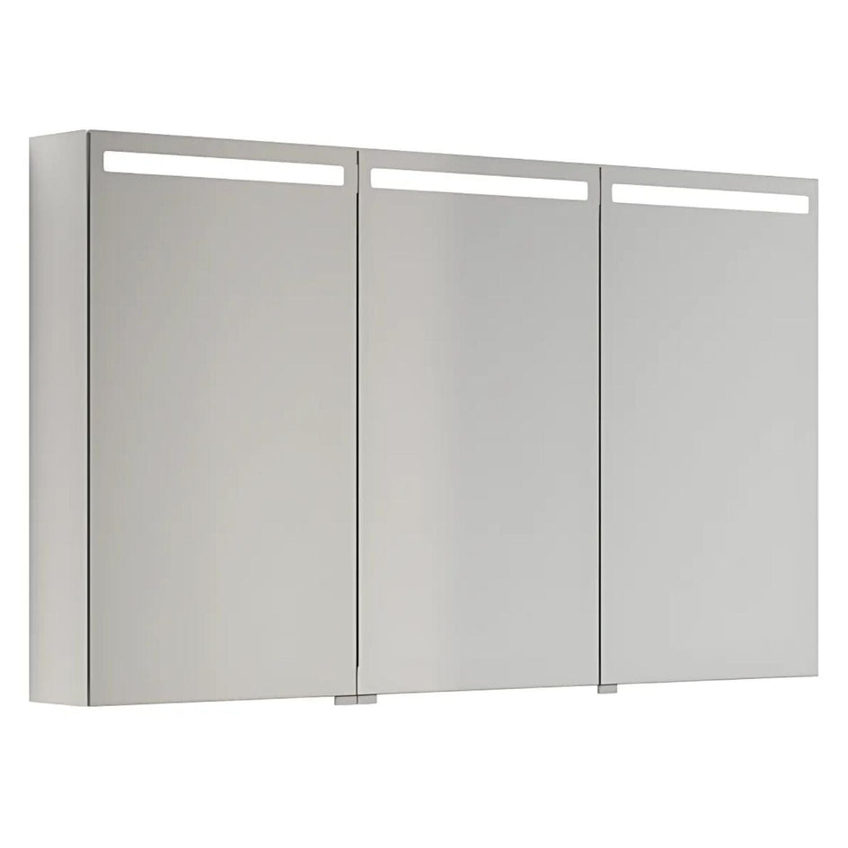 Dansani Mido+ Top Speilskap LED B50-120xH70,4cm Hvit høyglans / 120 cm 3 dører Dansani Speilskap DA-S513-112