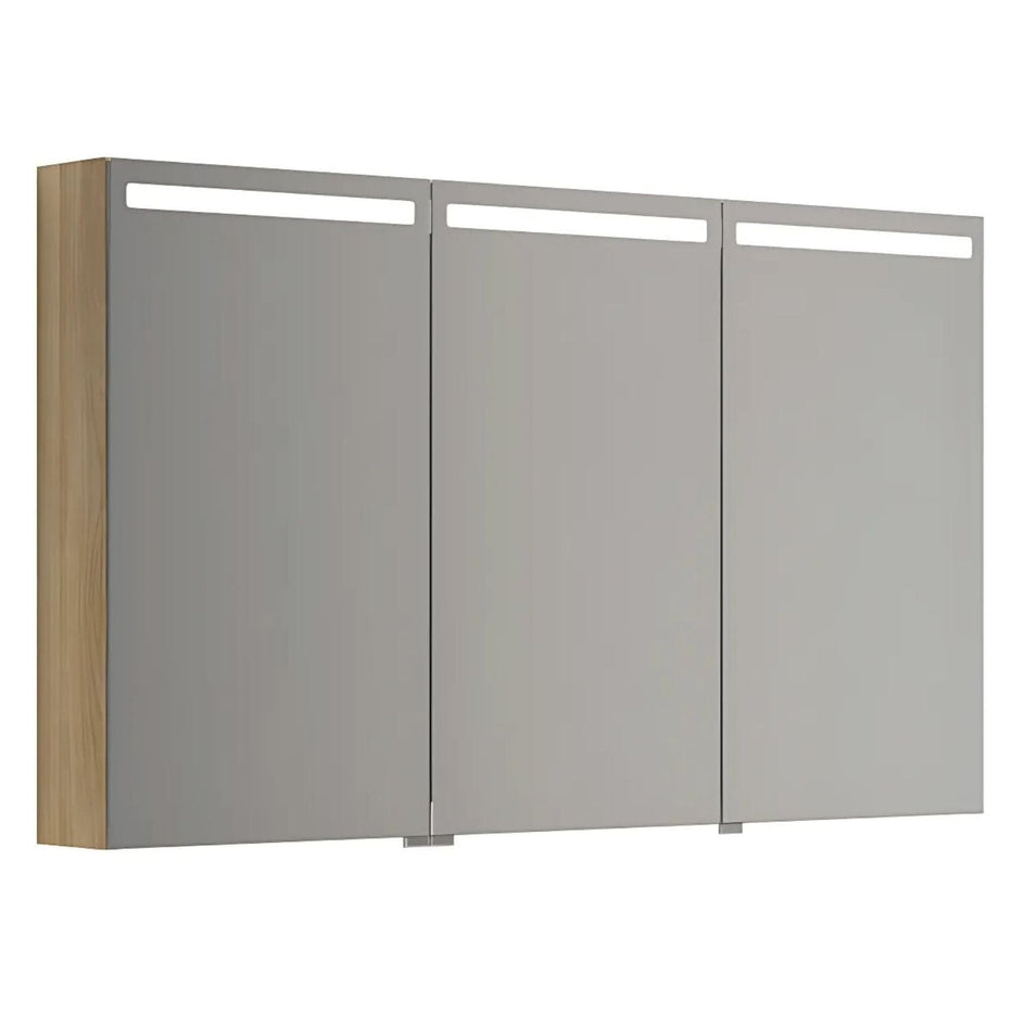 Dansani Mido+ Top Speilskap LED B50-120xH70,4cm Varm eik / 120 cm 3 dører Dansani Speilskap DA-S513-155