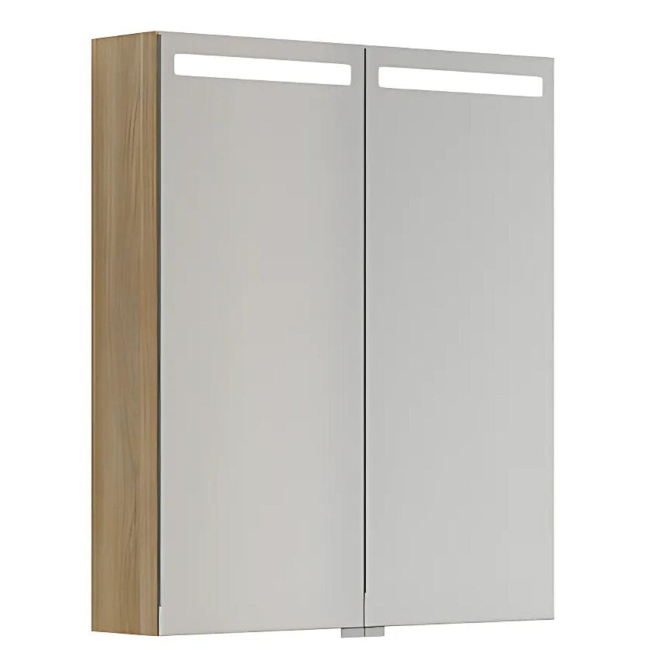 Dansani Mido+ Top Speilskap LED B50-80xH70,4cm Varm eik / 60cm Dansani Speilskap DA-S516-155