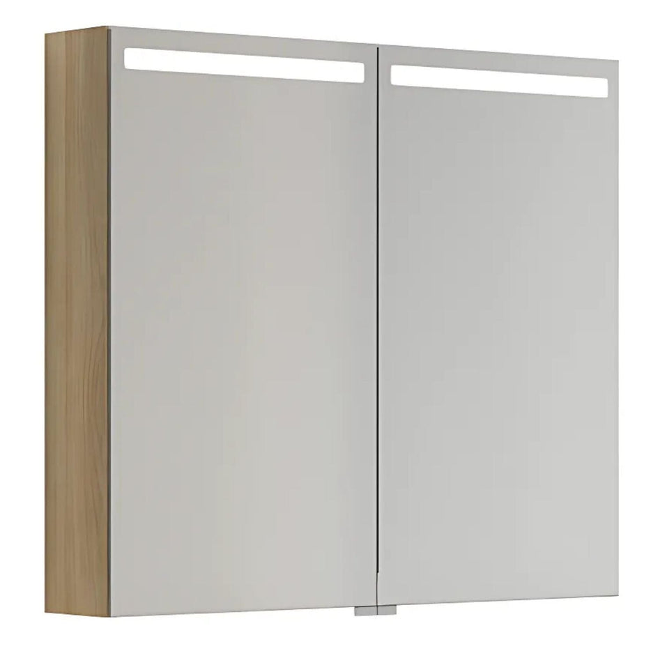 Dansani Mido+ Top Speilskap LED B50-80xH70,4cm Varm eik / 80cm Dansani Speilskap DA-S518-155
