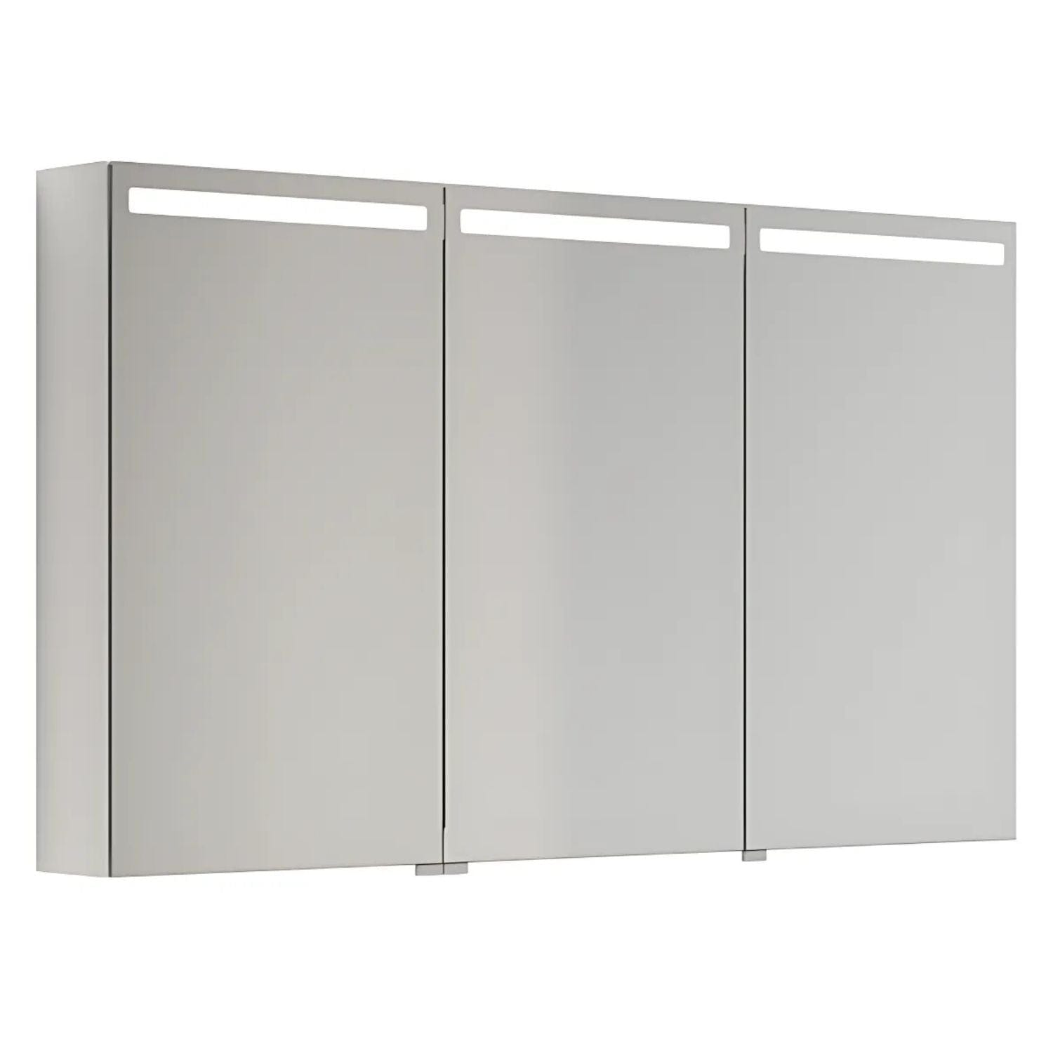 Dansani Mido+ Top Speilskap LED Hvit høyglans / 120 cm 3 dører Dansani Speilskap DA-S513-112