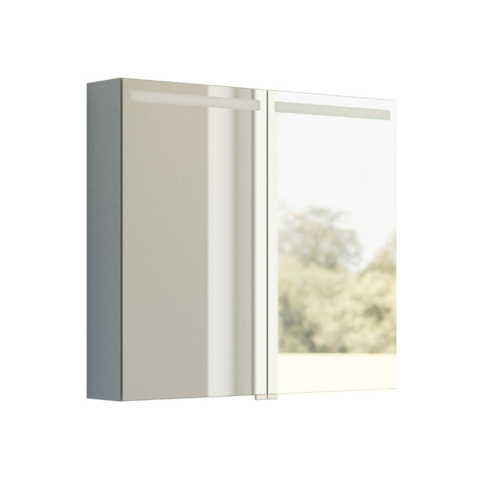 Dansani Mido+ Top Speilskap LED Lyseblå matt / 80cm Dansani Speilskap DA-S518-116