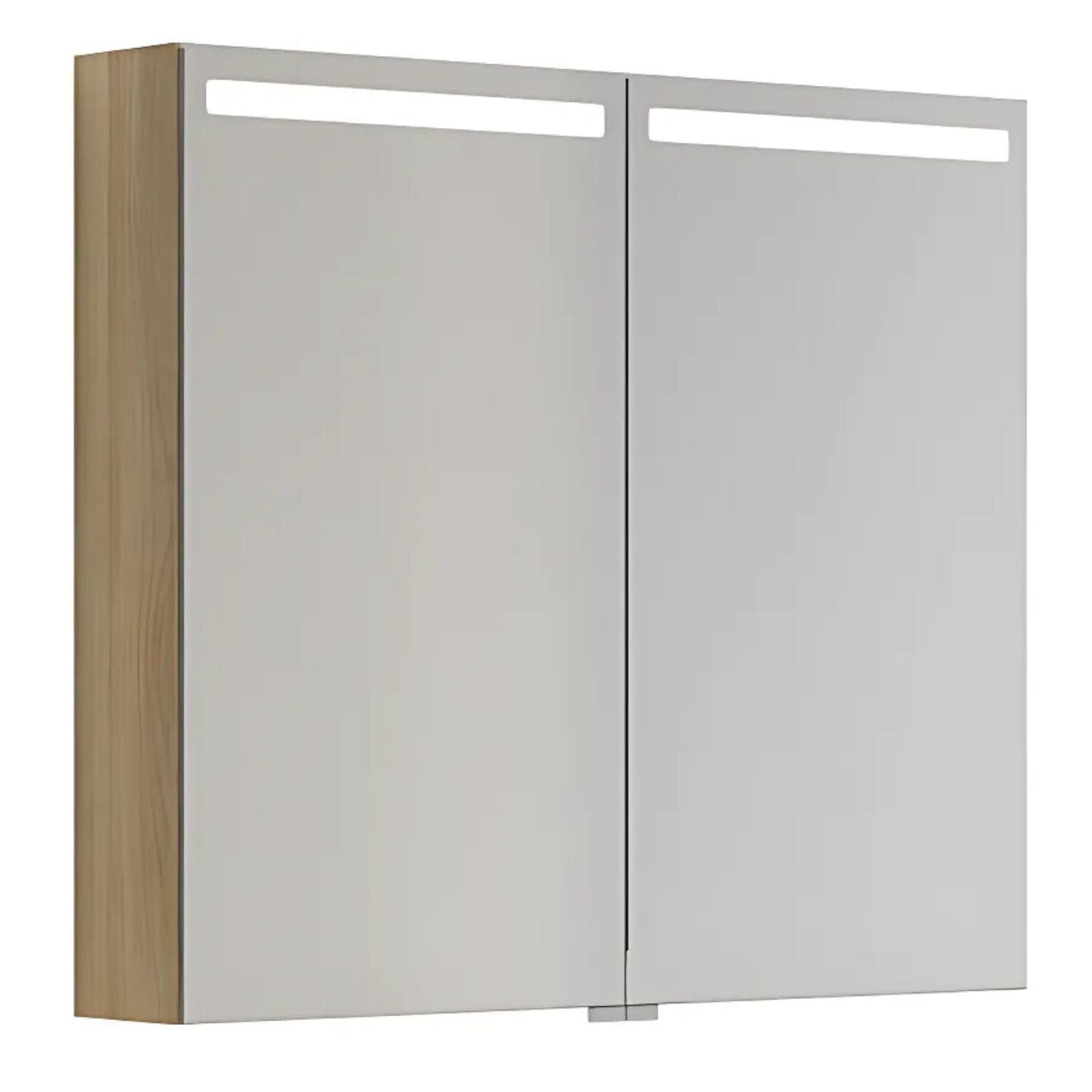 Dansani Mido+ Top Speilskap LED Varm eik / 80cm Dansani Speilskap DA-S518-155