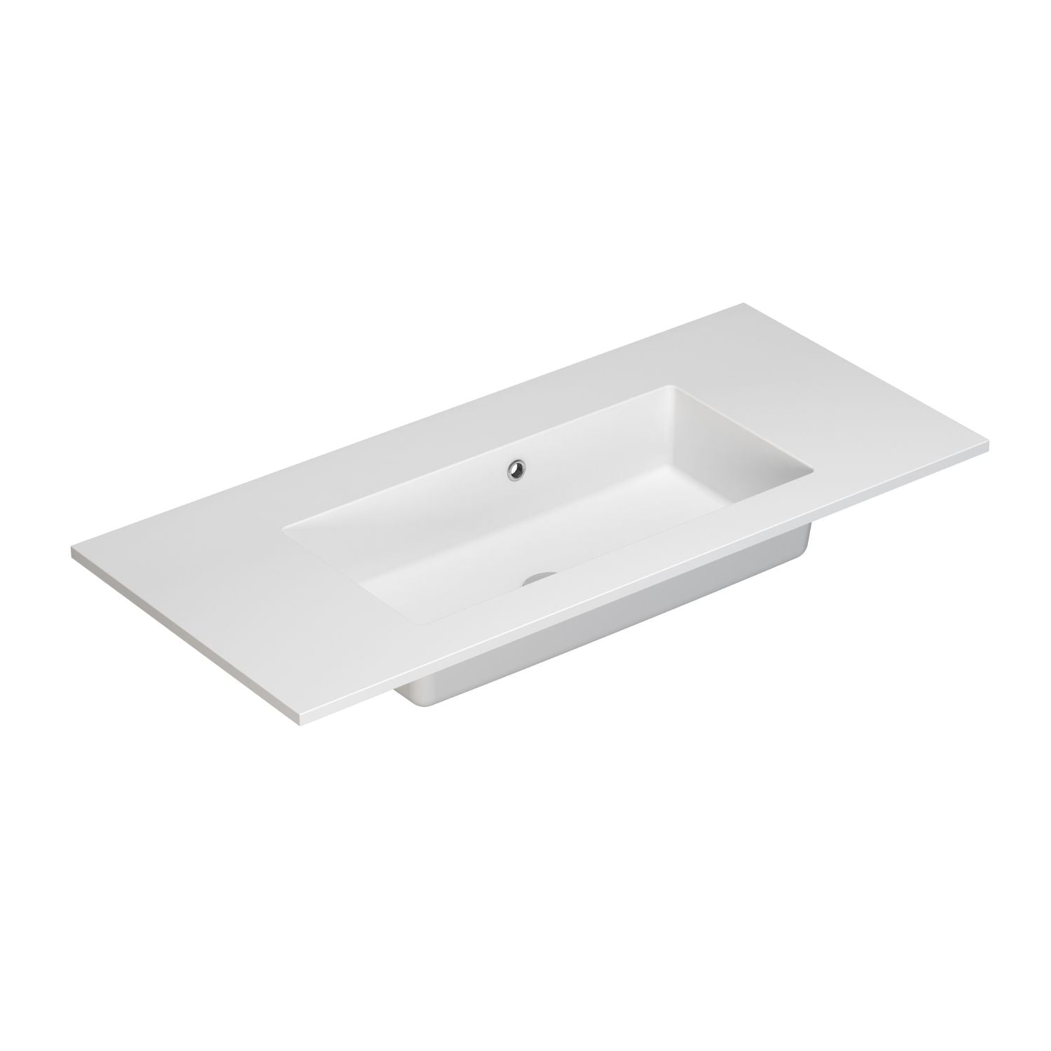 Dansani Minore Servant B60-120xH1,5xD45,5cm Hvit matt / 100cm / Nei Dansani Baderomsservant DA-337110103