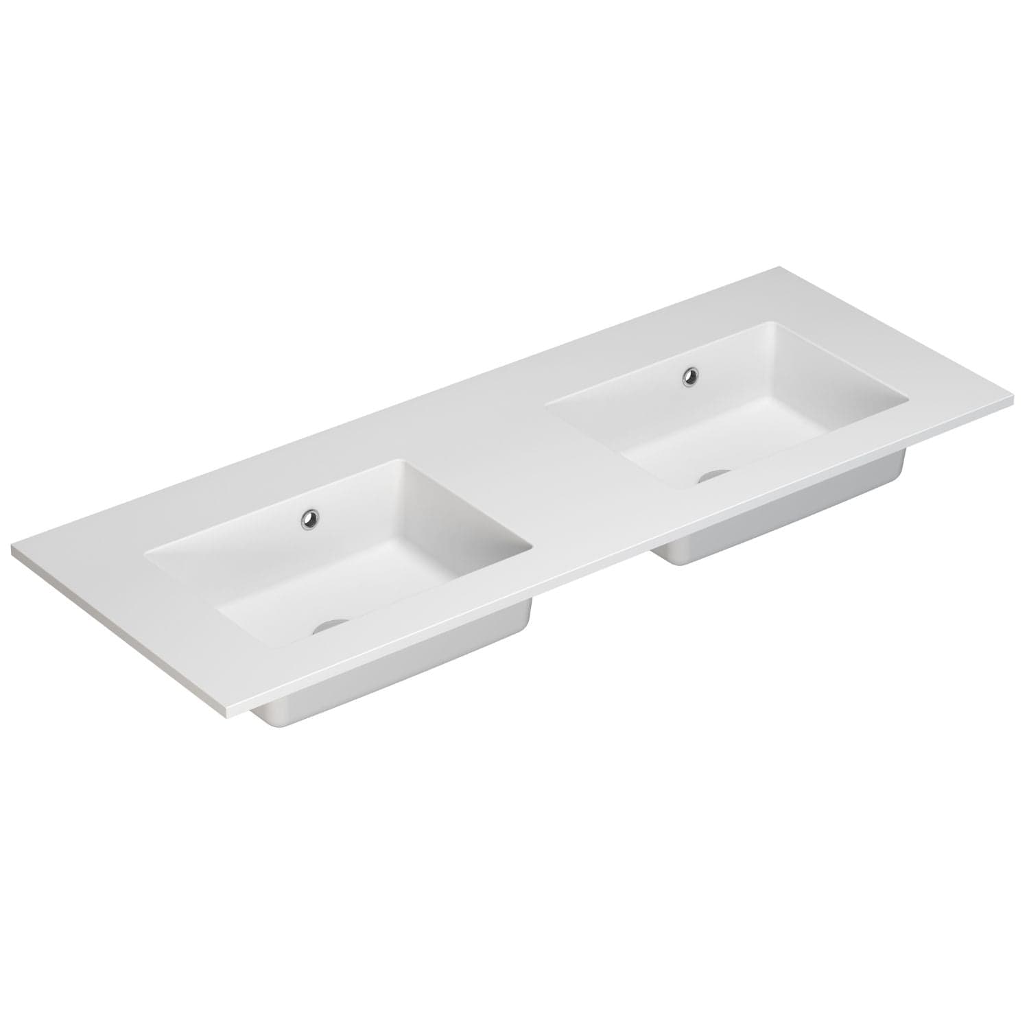 Dansani Minore Servant B60-120xH1,5xD45,5cm Hvit matt / 120cm dobbel / Nei Dansani Baderomsservant DA-337112303