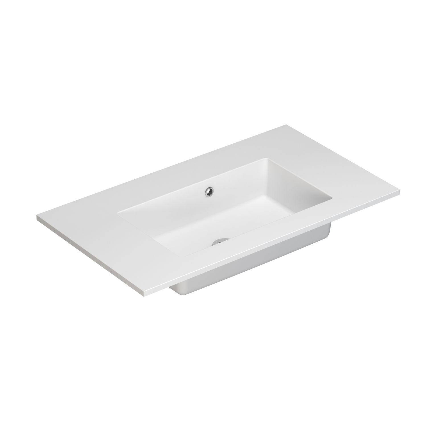 Dansani Minore Servant B60-120xH1,5xD45,5cm Hvit matt / 80cm / Nei Dansani Baderomsservant DA-337108103