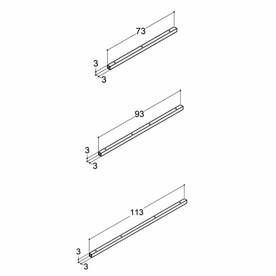 Dansani Understøtningsskinne til Benkeplater Dansani Tilbehør baderomsinnredning