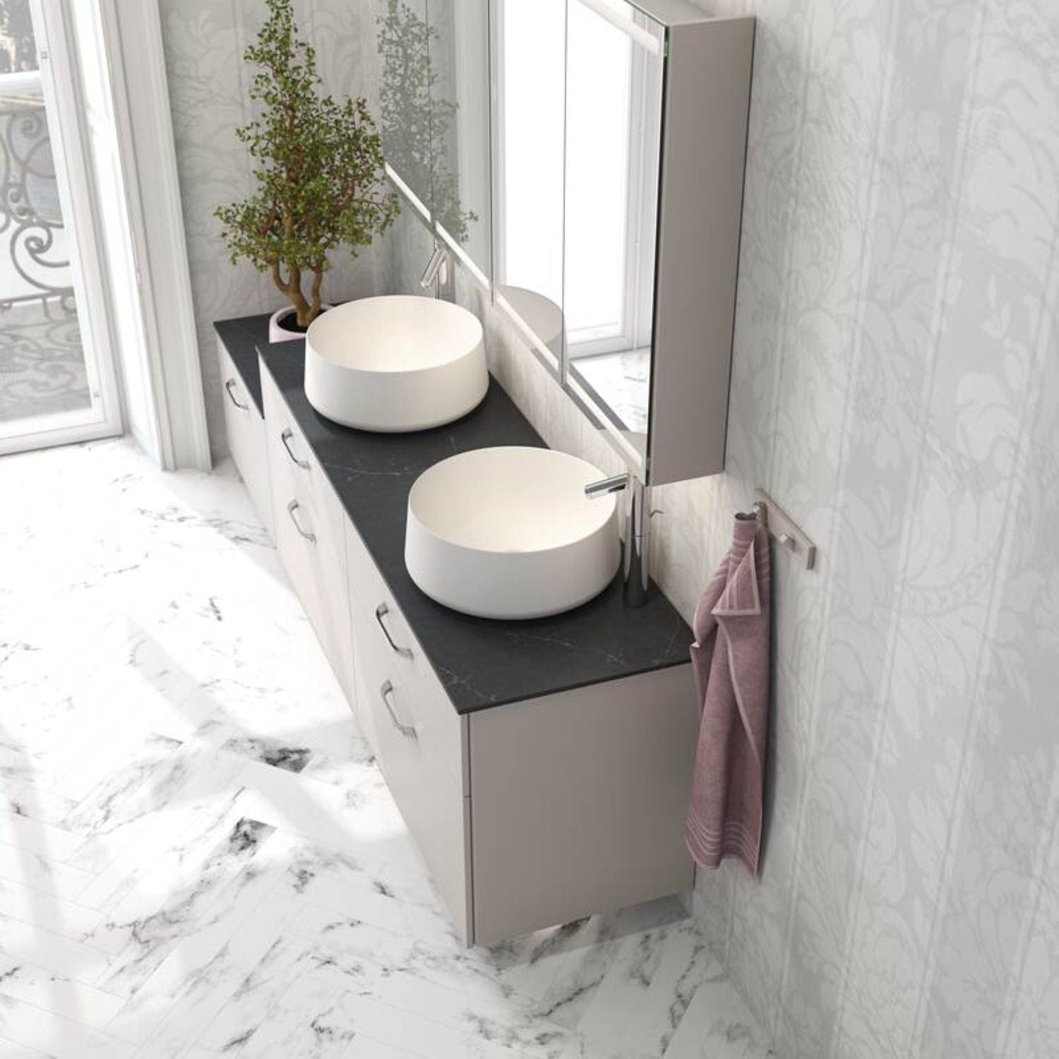 Dansani Utskjæring Benkeplate 2 Dansani Benkeplate bad DA-UD2