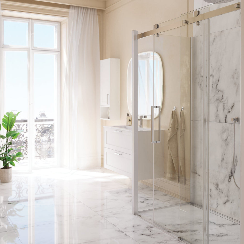 Dansani XXL Skyvedør med 1 sidepanel for dusjhjørne Dansani Dusjhjørne