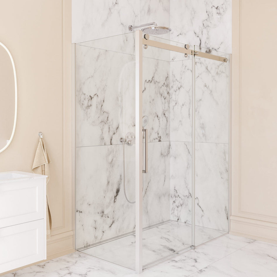 Dansani XXL Skyvedør med 1 sidepanel for dusjhjørne Dansani Dusjhjørne