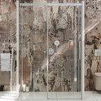 Dansani XXL Skyvedør med 2 sidepanel for rettvegg