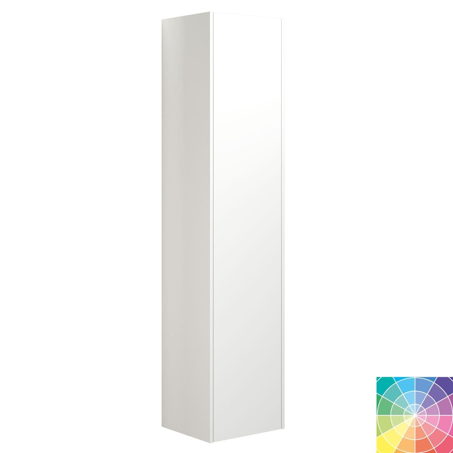 Dansani You Glatt Høyskap Slim 1 dør NCS farge / Høyre hengslet Dansani Høyskap bad DA-V52-1199