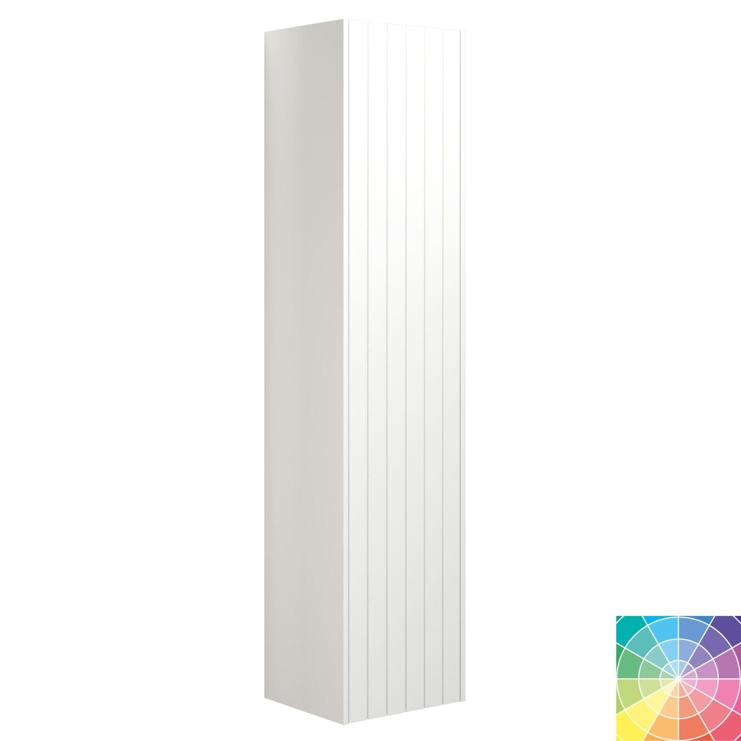 Dansani You Rillet Høyskap Slim 1 dør NCS farge / Høyre hengslet Dansani Høyskap bad DA-V52-4199