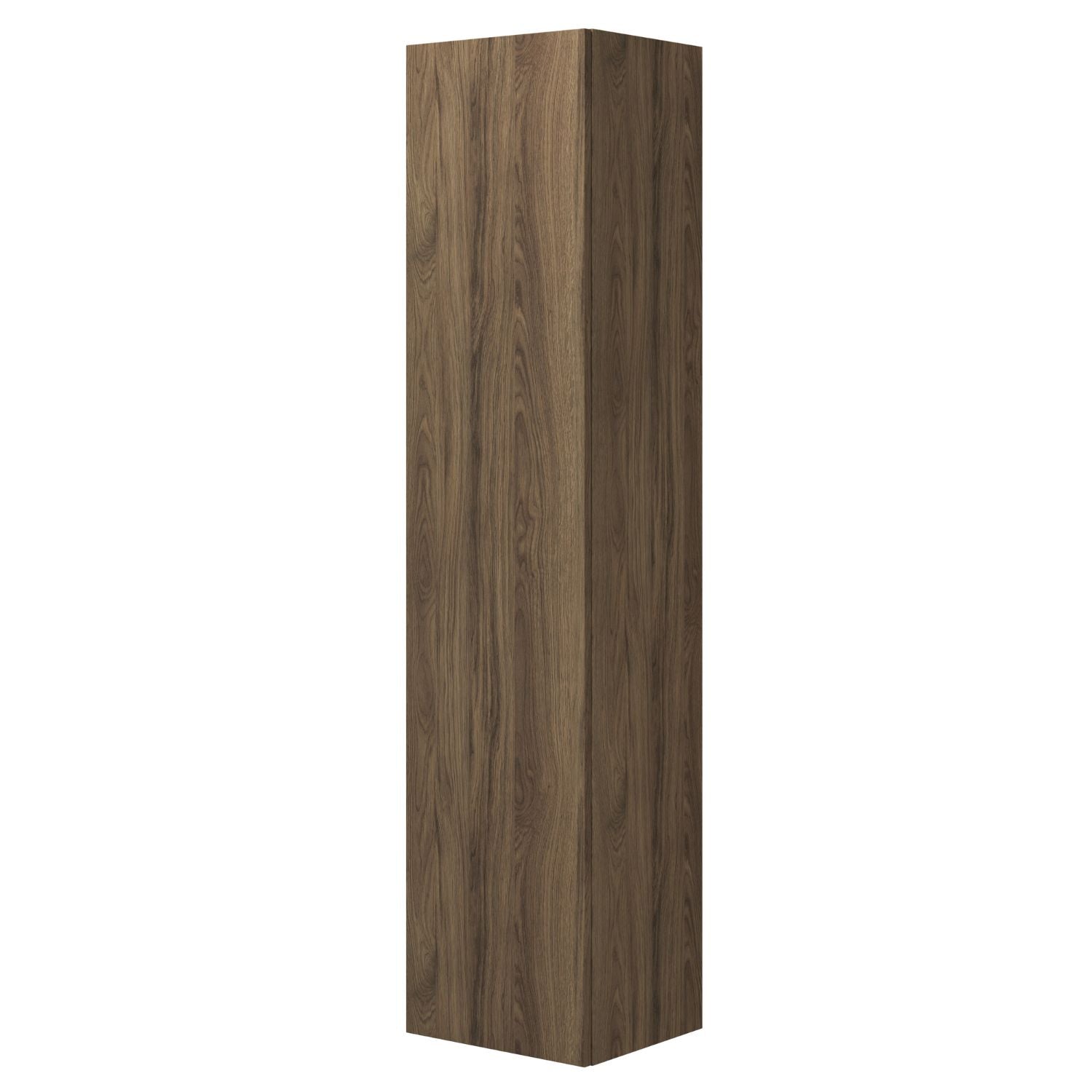 Dansani You Urban Glatt Høyskap Slim 1 dør Brun eik / 40cm / Venstre hengslet Dansani Høyskap bad DA-V54-1252