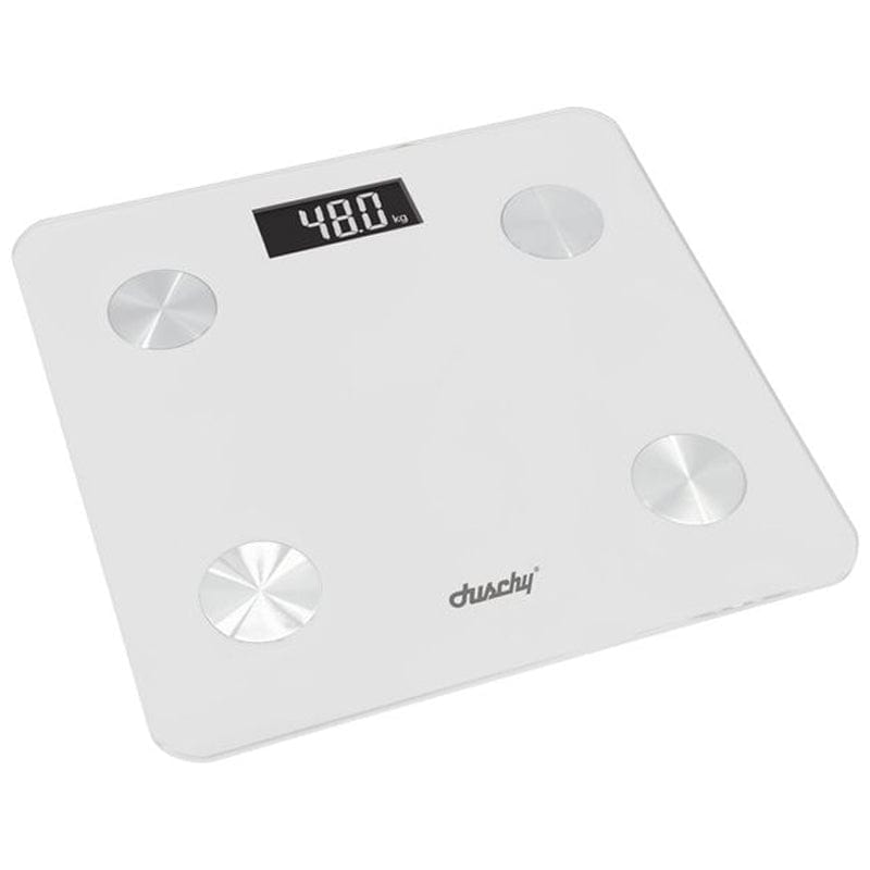 Duschy Personvekt BMI appstyrt  Hvit Duschy Baderomsvekt CO-D090040