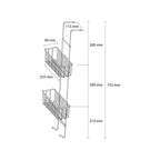 Elementals Dusjkurv Dobbel for dusjvegg