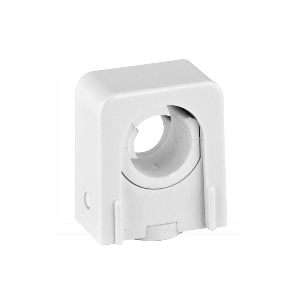 Faluplast 18/22mm Klammer Mini Snap - Enkel Hvit Faluplast Plastklammer GRO-4516193