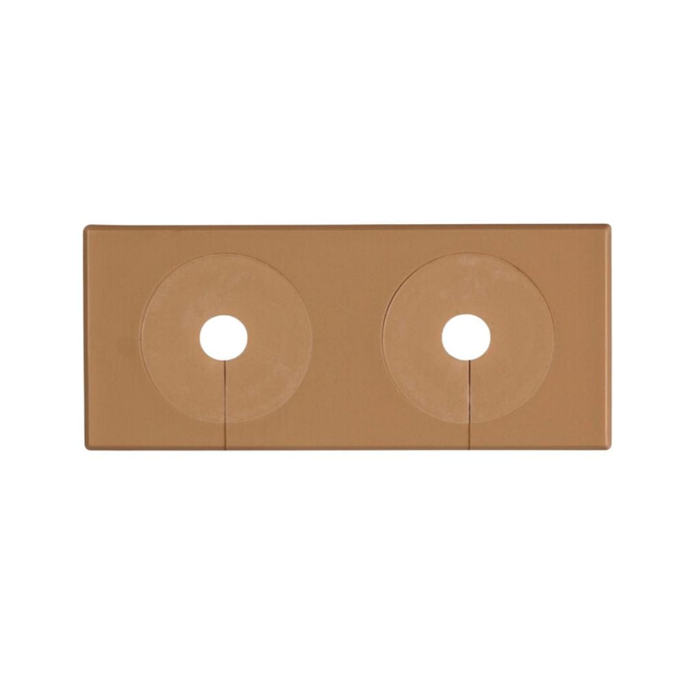 Faluplast Dekkskive Dobbel Delbar Brun