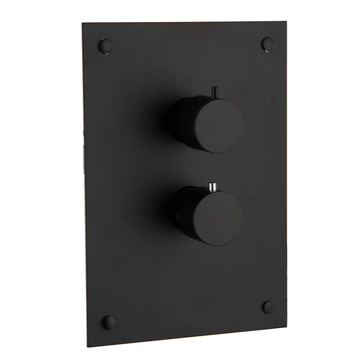 Fima Frontpanel Circolo Dusj Innbygging F4410 20x28,5cm Svart matt Fima Blandebatteri innbygging GRO-4365252