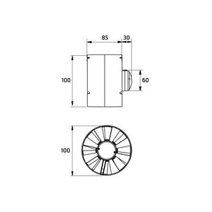 Flexit 100 DFM Kanalvifte