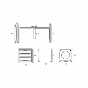 Flexit 100FF Friskluftsventil