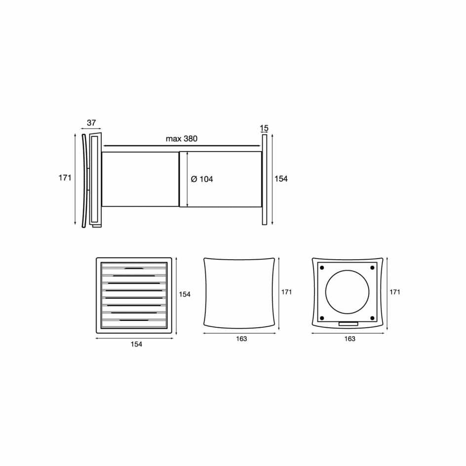 Flexit 100FF Friskluftsventil Ø100mm Flexit FL-400017