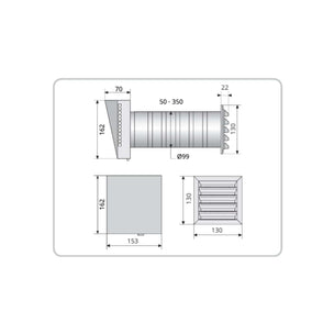Flexit Aero 100K Friskluftsventil