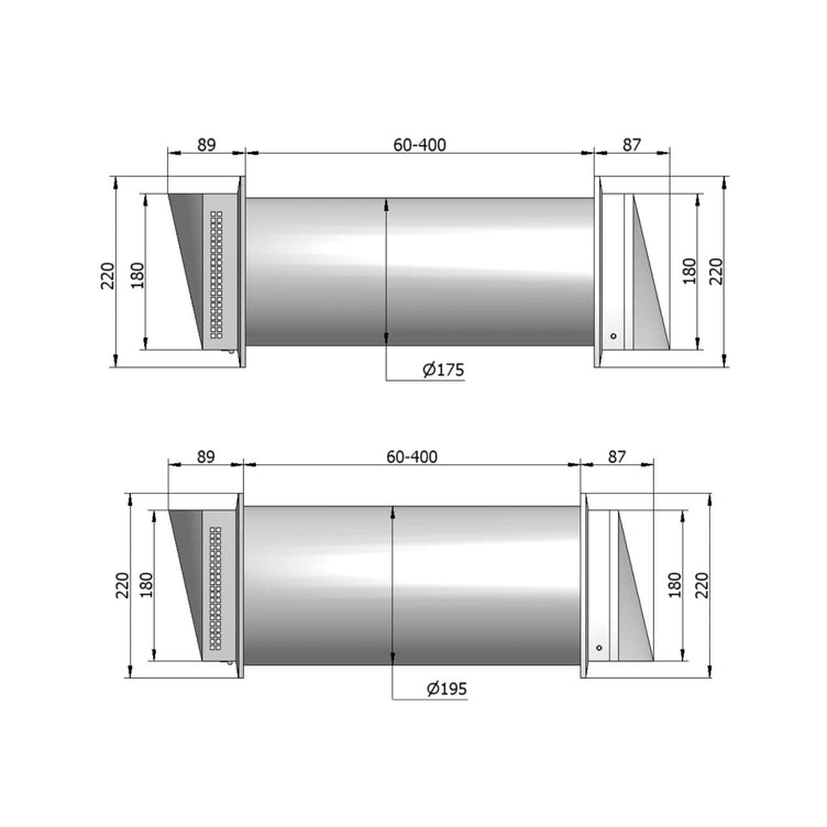 Flexit Aero Lydventil Ø100-125mm