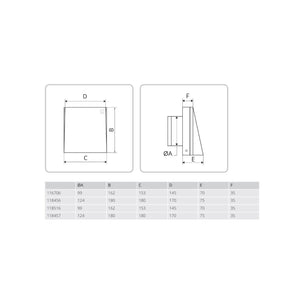 Flexit Aero Ventilkappe med Stuss