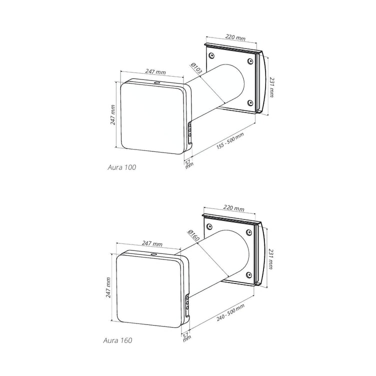 Flexit Aura One Wifi Romventilator