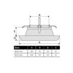 Flexit Avtrekksventil Ø100-Ø125