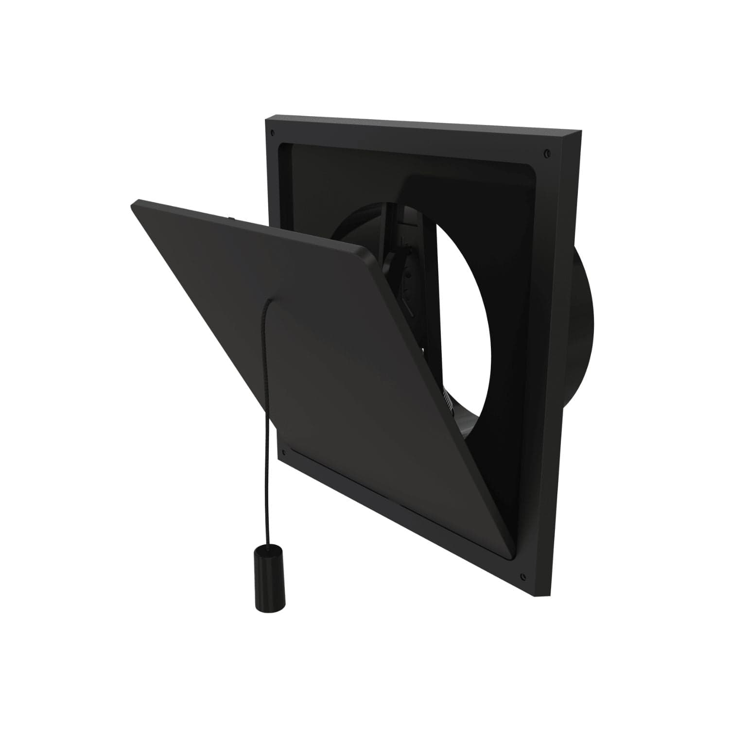 Flexit Klaffventil med Rund Stuss Svart / Ø125mm Flexit FL-119843