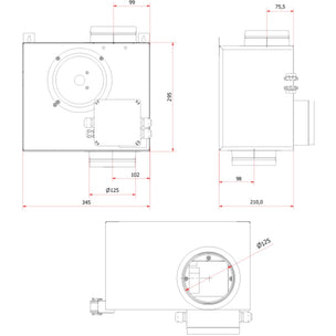 Flexit KVEC 125 Kanalvifte