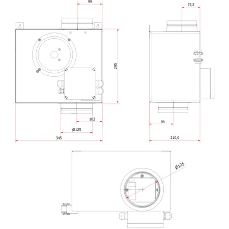 Flexit KVEC 125 Kanalvifte