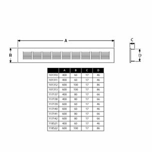 Flexit Metall Overstrømningsrist