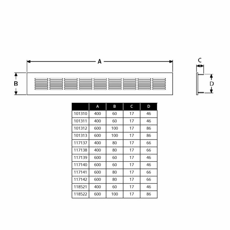 Flexit Metall Overstrømningsrist