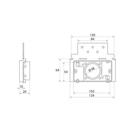 Flexit Monteringsplate for Sugekontakt